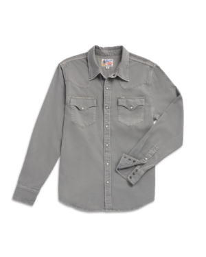 Men's Denim Long Sleeve Pearl Snap