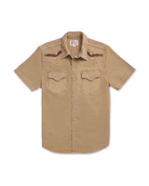 Men's Denim Short Sleeve Pearl Snap