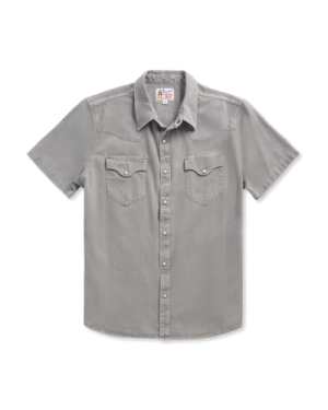 Men's Denim Short Sleeve Pearl Snap