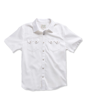 Men's Vintage Weight Short Sleeve Pearl Snap